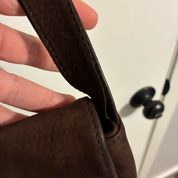 Coach Brown pebble suede Leather Crossbody Bag - Picture 4 of 14